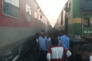 Gondwana Express train stopped in MP for some time as technical snag triggers smoke from wheel