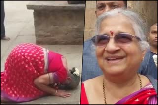 Sudha Murthy visits Kolaramma temple