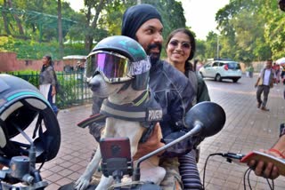 Malayalam actor Akshay Radakrishnan on tour with his dog