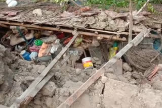 Two Storied Mud House Collapsed in Namkhana