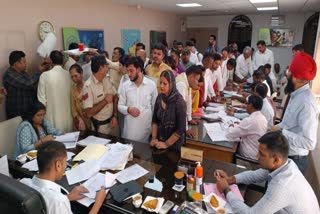 Nomination of candidates in Karnal