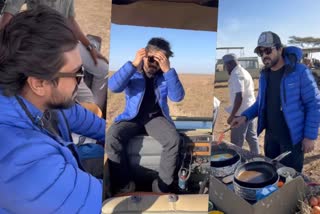 Ram Charan hits safari trail in Africa  Ram Charan in Africa  Ram Charan with wife Upasana Kamineni  Upasana Kamineni  Ram Charan  ആഫ്രിക്കയില്‍ ചുറ്റുക്കറങ്ങി രാം ചരണ്‍  രാം ചരണ്‍  Ram Charan African trip  Ram Charan in RRR promotions  Ram Charan latest movies  Ram Charan vacation video  ഭാര്യക്കൊപ്പം രാം ചരണ്‍ ആഫ്രിക്കയില്‍