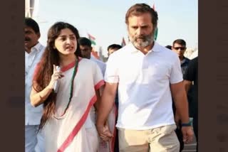 photo of Rahul Gandhi during bharat jodo yatra