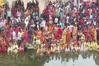Celebration of Chhath Puja in Jaipur