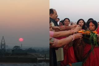 People offered Arghya to rising sun on Chhath Puja in Ranchi