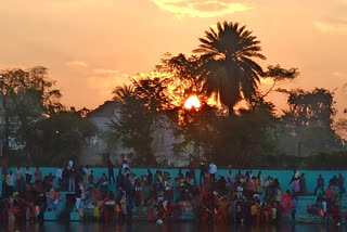 chhath puja celebrated in dumka