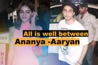 aaryan khan at ananya panday birthday bas