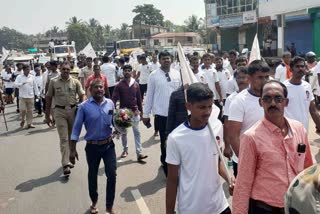 Massive Padayatra in Kumta