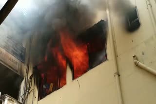 Fire in insurance company office in Bilaspur
