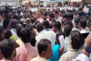 valmiki community Leaders protest in Yadgiri