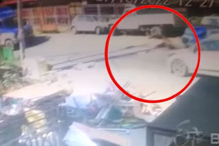 Youth killed as overspeeding car rams into him, CCTV footage goes viral