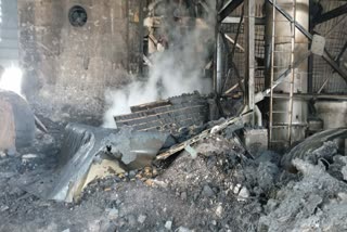 Explosion in Steel Company