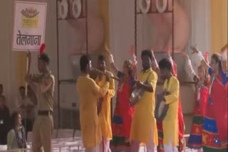 Dancers from Telangana State performed