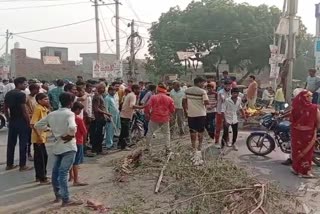 people protest in bhiwani