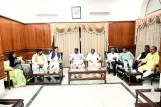 UPA Legislature Party meeting at CM residence
