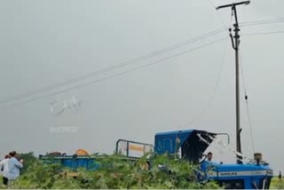 Tragedy in Anantapur district Four laborers died due to power lines being cut