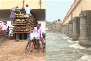 BD Halli Aqueduct repair work  repair work is temporarily complete  BD Halli Aqueduct repair issue  ಬಿಡಿ ಹಳ್ಳಿ ಅಕ್ವಾಡಕ್ಟ್ ರಿಪೇರಿ ಕಾಮಗಾರಿ  ರಿಪೇರಿ ಕಾಮಗಾರಿ ತಾತ್ಕಾಲಿಕವಾಗಿ ಪೂರ್ಣ  ಸಚಿವ ಬಿ ಶ್ರೀರಾಮುಲು  ಜಿಲ್ಲಾಧಿಕಾರಿ ಪವನಕುಮಾರ್ ಮಾಲಪಾಟಿ  ರೈತರ ಮುಖದಲ್ಲಿ ಮಂದಹಾಸ  ಶ್ರೀರಾಮುಲುಗೆ ಧನ್ಯವಾದ ಸಲ್ಲಿಸಿದ ರೈತರು  ಅಕ್ವಾಡಕ್ಟ್ ರಿಪೇರಿ ಕಾಮಗಾರಿ ತಾತ್ಕಾಲಿಕ ಪೂರ್ಣ