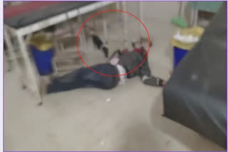 Accident victim lies unattended on govt hospital floor in Uttar Pradesh