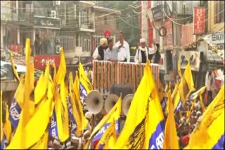 Arvind Kejriwal road show in solan