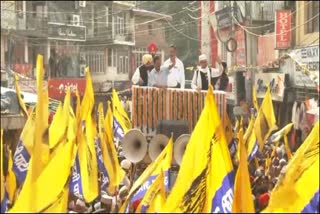 Aam Aadmi Party road show in solan