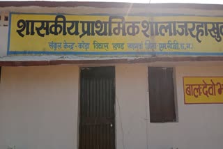 Drunk teacher locks the school in Manendragarh