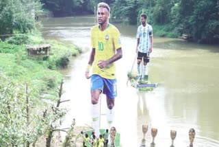 After Messi, Neymar put a huge cutout in the river