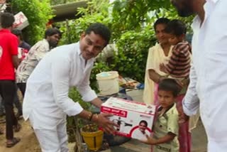 Ticket aspirants distributed cookers to houses