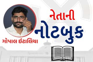 નેતાની નોટબુકમાં ગોપાલ ઈટાલિયા, સરકારી નોકરી છોડીને રાજકારણમાં આવવા સુધીની સફર