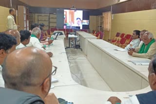 sugar minister meeting with farmers through video conference