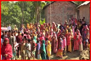 Sadou Asom Mahila Mancha Protest at Mangaldoi