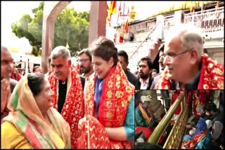 priyanka gandhi at jwala devi mandir