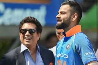 Virat Kohli and Sachin Tendulkar