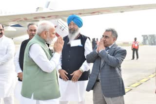 PM Modi reaches Radha Soami Satsang Beas