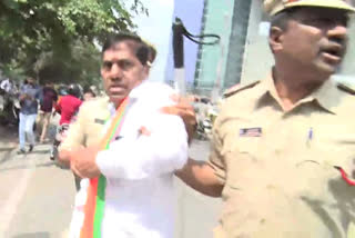 BJP attempt to besiege the command control center at hyderabad
