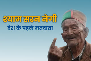 भारत के पहले मतदाता श्याम सरन नेगी.