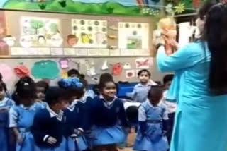 Video of tiny tots in Delhi school gaining skills in fun filled environment