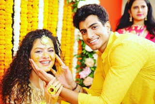 Palak Muchha mehendi ceremony