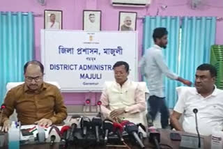 Press conference in majuli about raas festival