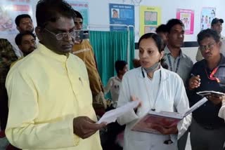 prabhuram choudhary inspection civil hospital sehore