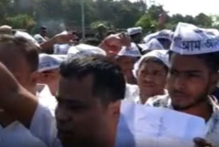 Protest at Golia Toll Gate