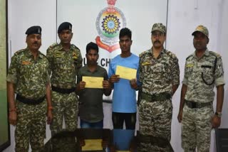 Surrender of two naxalites involved in major incidents in Bijapur