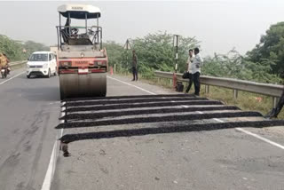 Bhind Quanri bridge speed breaker