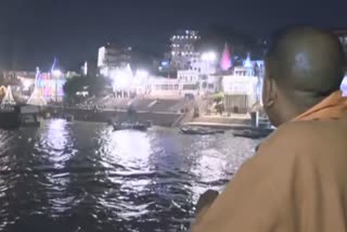 yogi-adityanath-inspected-the-namo-ghat-in-varanasi-by-boat