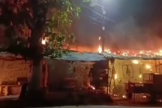 Fire in scrap shop in Ranchi