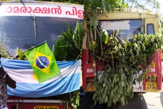 motor vehicle department  ksrtc bus  ksrtc bus unlawful decoration  motor vehicle department action against ksrtc  tamarakshan pilla  marriage bus  parakkum talika  latest news in ernakulam  latest news today  താമരാക്ഷന്‍ പിള്ള  കെഎസ്‌ആര്‍ടിസി ബസ്  കെഎസ്‌ആര്‍ടിസി  ബസ് നിയമ വിരുദ്ധമായി അലങ്കരിച്ചതിൽ നടപടി  മോട്ടോര്‍ വാഹന വകുപ്പ്  കല്ല്യാണ ഓട്ടം പോയ കെഎസ്ആർടിസി  പറക്കുംതളിക  എറണാകുളം ഏറ്റവും പുതിയ വാര്‍ത്ത  ഇന്നത്തെ പ്രധാന വാര്‍ത്ത