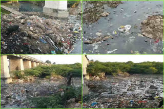 Hundri River Polluted In Kurnool