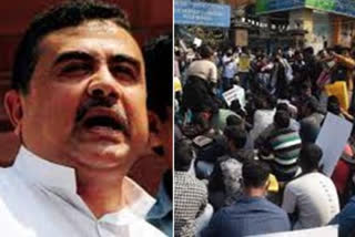 Suvendu Adhikari slams Kolkata Police to support TET Agitation