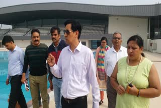 Etv Kumaon commissioner inspected the stadium Bharat