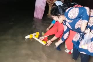 devotees observed boita bandana ritual in gopalpur sea beach