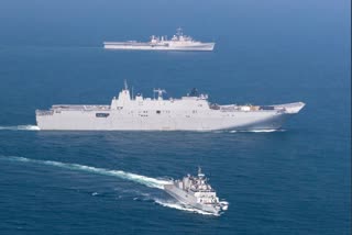 भारतीय नौसेना के जहाजों ने जापान में 70वें अंतर्राष्ट्रीय फ्लीट रिव्यू में भाग लिया